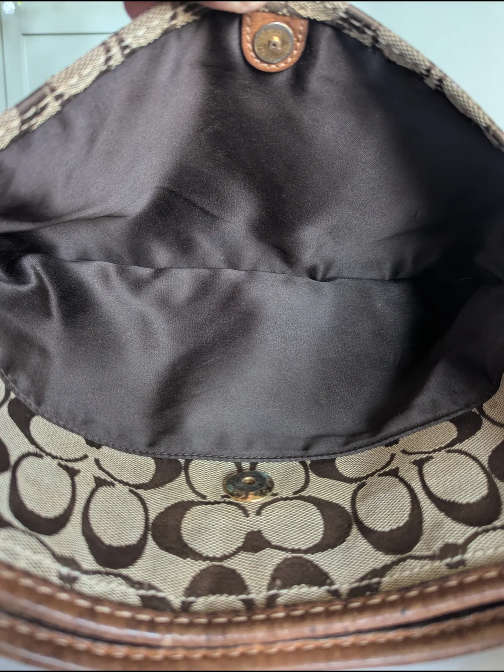 VINTAGE Coach BleeckerSignature Signature Canvas Hobo Handbag
